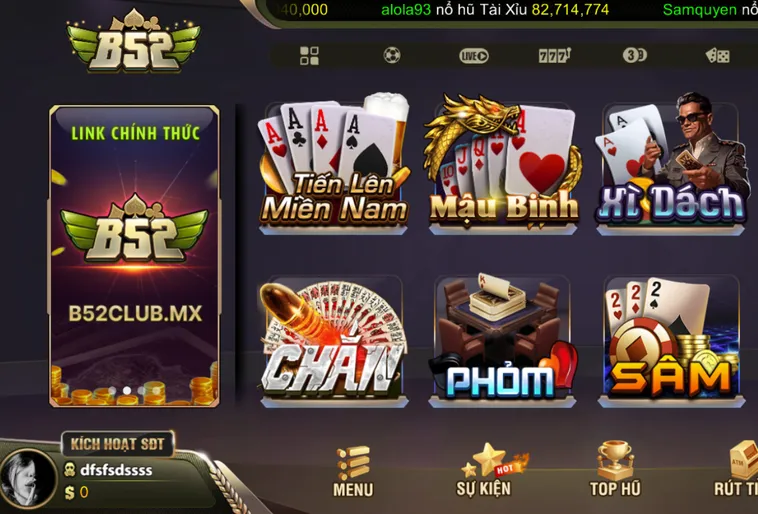 Chơi Game Bài B52 Club Đỉnh Cao Nhận Ngay Thưởng Nạp 100 Phần Trăm