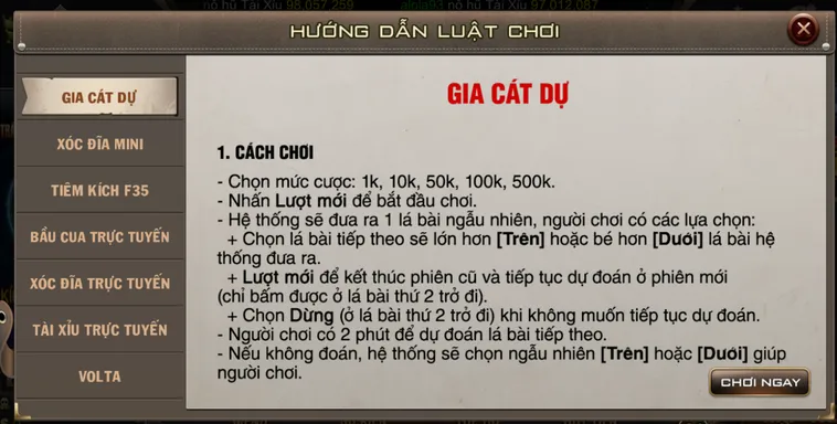 Chơi Mini Gia Cát Dự Tại B52 Club Dự Đoán Đúng Trúng Tiền To