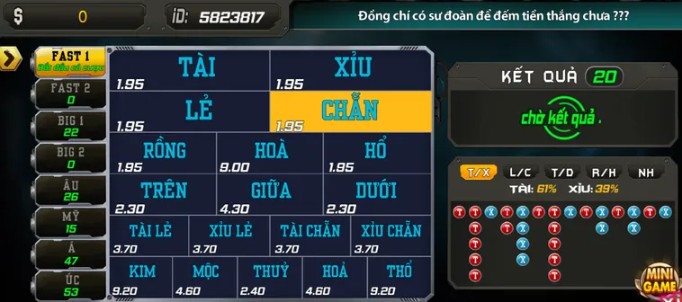 Keno Tại B52 Club Quay Số Trúng Lớn Chỉ Trong 1 Phút