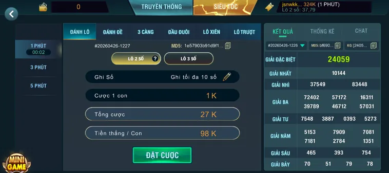 Lô Đề Siêu Tốc Tại B52 Club Chốt Số Trúng Ngay Trong 1 Giây