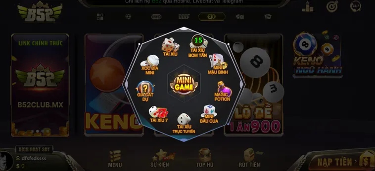 Chơi Minigame B52 Club Kiếm Tiền Nhanh Trong Vòng 30 Giây