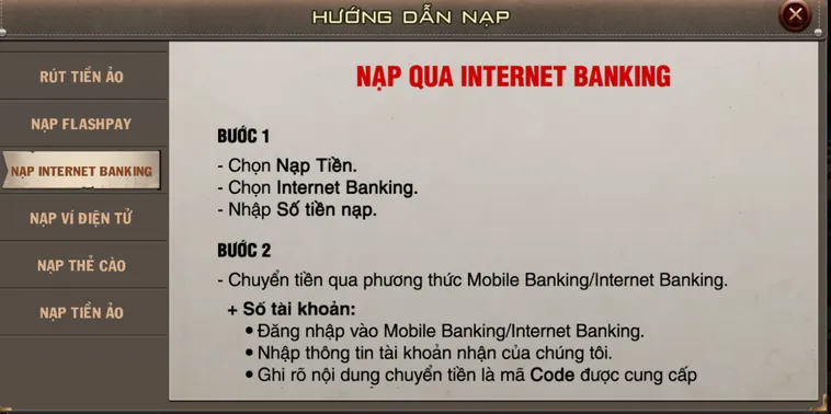 Cách Nạp Tiền B52 Club An Toàn Nhận Khuyến Mãi 100% Giá Trị
