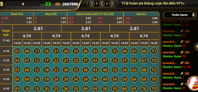 Chinh Phục Number Game Tại B52 Club Nhận Thưởng Siêu Tốc Mỗi Phút