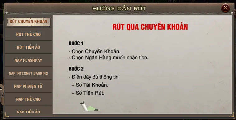 Hướng Dẫn Rút Tiền B52 Club Nhanh Chóng Trong 5 Phút Về Ngân Hàng