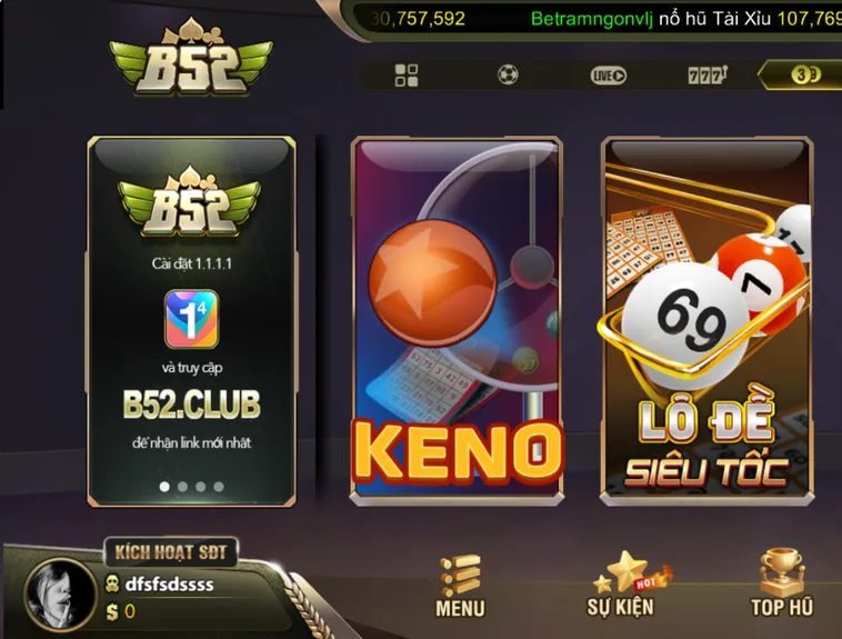Xổ Số B52 Club Tỷ Lệ 1 Ăn 99 Chốt Số Trúng Lớn