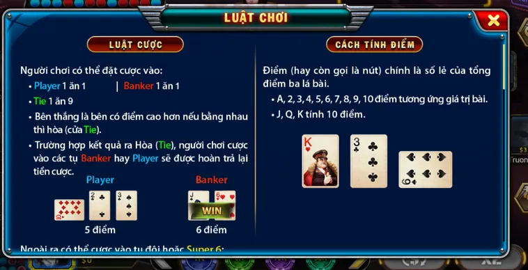 Chơi Super Baccarat 6 Tại B52 Club Nhận Thưởng Cực Khủng