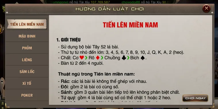 Trải Nghiệm Tiến Lên Miền Nam Tại B52 Club Đẳng Cấp Game Bài Số 1