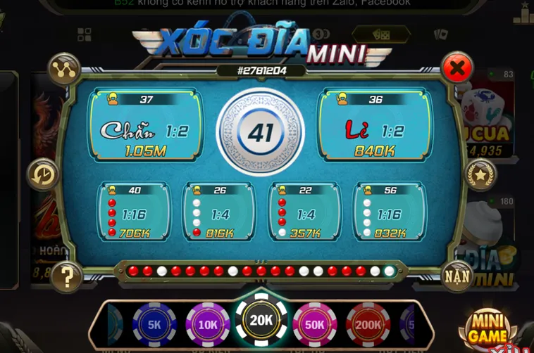 Xóc Dĩa Mini Tại B52 Club Đặt Cược Siêu Nhanh Nhận Tiền Tức Thì